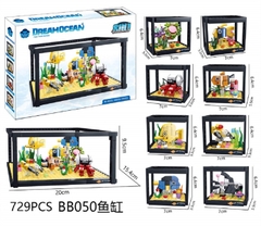 BB050 HỘP LOGO RÁP BỂ CÁ THỦY CUNG 8 IN 1 729 MIẾNG