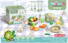 _0217B  HỘP BẾP NỒI, CHẢO, RAU CỦ, CHÉN (KHÔNG PIN)