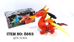 8663 HỘP KHỦNG LONG PIN ĐÈN CÁNH PHUN KHÓI