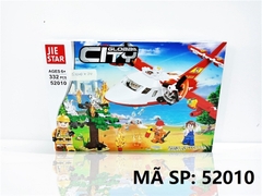 52010 HỘP LOGO RÁP MÁY BAY TRỰC THĂNG CỨU HỎA 332 MIẾNG JIE STAR