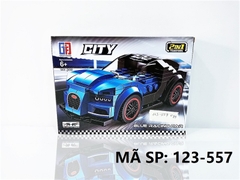 123-557 HỘP LOGO RÁP XE HƠI BIẾN HÌNH ROBO 2 IN 1 197 MIẾNG (XANH DƯƠNG) GREAT FRIEND