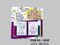 _029F  VỈ TRANH TÔ MÀU BÚT LÔNG MÀU 6C