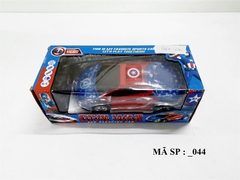 MC_044 HỘP XE HƠI LAMBORGHINI CAPTAIN AMERICA ĐK 7 Đ.TÁC ĐÈN LED 3D KHÔNG SẠC