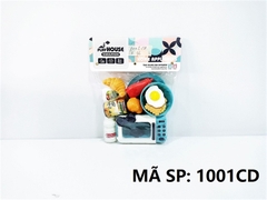 1001CD TÚI BẾP LÒ NƯỚNG + GÀ, BÁNH MÌ, TRỨNG ,CHÉN, DĨA, MUỖNG, NĨA, BÁNH QUY, TƯƠNG (PVC) Home Appliances XZ-1001, XZ1002