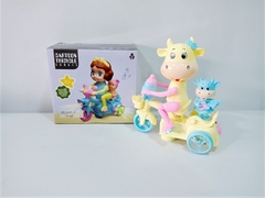 88168-3 HỘP XE ĐẠP 3 BÁNH PIN BÒ CHỞ CON NHẠC ĐÈN 88168-2, 88168-4