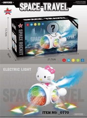 _0770  HỘP MÈO HỒNG LÁI HỎA TIỄN PIN PHUN KHÓI