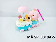 _0819A-5  XE ĐẨY KẸO HEO PEPPA (LỒNG ĐÈN)