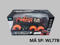 WL77B HỘP XE HƠI ĐỊA HÌNH 6 BÁNH ĐK 7 Đ.TÁC, CÓ SẠC TL 1:16 Cross-country