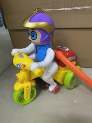 LD777-103A TÚI XE ĐẠP 3 BÁNH PIN NHẠC ĐÈN CÓ NGƯỜI XOAY 360 ĐỘ Motor-cycle