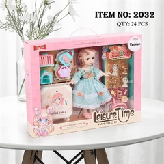 2032 HỘP BABY 1C KHỚP, MẮT THỦY TINH + VALI + 4C CHÓ