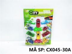 CX045-30A VỈ XE MOTO, BUS, HƠI, CÔNG TRÌNH, TRỰC THĂNG TRỚN 12C