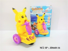 JD668-16 HỘP POKEMON LÁI XE PIN 3 BÁNH NHẠC ĐÈN