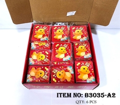 B3035-A2 XẤP 10C LÌ XÌ ĐỎ RỒNG POKEMON CHỮ HOA