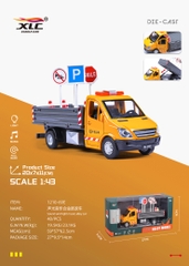 1210-69E  HỘP XE CÔNG TRÌNH SẮT TRỚN PIN NÚT ĐÈN + BIỂN BÁO