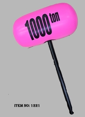 1221  TÚI 10C BÓNG PHAO HÌNH BÚA ĐỦ MÀU