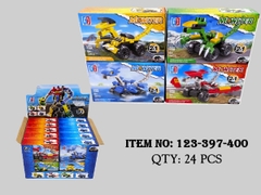 123-397-400 HỘP LOGO RÁP XE, KHỦNG LONG 4 IN 1 HỘP 20C