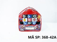 368-42A TÚI RÁP BALO NHÀ + 2C SIÊU NHÂN (IRON MAN, NHỆN) 26 MIẾNG