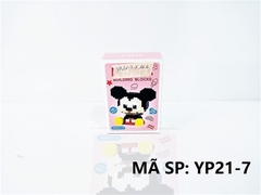 YP21-7 HỘP LOGO RÁP 3D CHUỘT MICKEY 384 MIẾNG MINI Model Building Blocks