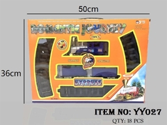 YY027 HỘP ĐƯỜNG RAY XE LỬA THOMAS PIN KHÓI THOMAS 19 MIẾNG