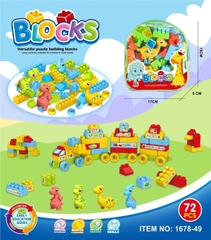 1678-49  TÚI RÁP BALO XE 72 MIẾNG + 1C KHỦNG LONG