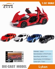 32013 HỘP XE HƠI SẮT MÔ HÌNH PIN NÚT ĐÈN MỞ CỬA