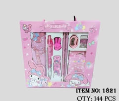 1821  HỘP BỘ DỤNG CỤ HỌC TẬP NGỰA PONY (HỘP BÚT, BÚT CHÌ, CHUỐT, GÔM, THƯỚC)