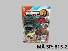 815-2 VỈ THÚ RỪNG, KHỦNG LONG 4C, LÂU ĐÀI ĐÁ, CÂY