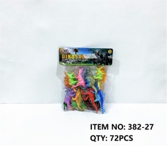 382-27 TÚI THÚ KHỦNG LONG 8C ĐỦ MẪU (5C MÀU, 3C DẠ QUANG) + 3C TRỨNG, CÂY (PVC) 382-13 - 382-18