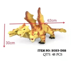 2023-56B  TÚI THÚ KHỦNG LONG 3 ĐẦU MỀM PIN 1C ĐỦ MẪU