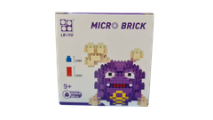 8086A  HỘP LOGO RÁP 3D POKEMON MATADOGAS (BOM XĂNG) 320 MIẾNG  Micro Brick