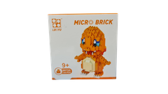 8072A  HỘP LOGO RÁP 3D POKEMON HITOKAGE (KHỦNG LONG) 300 MIẾNG  Micro Brick