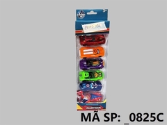 _0825C HỘP XE HƠI SẮT TRỚN 6C ĐỦ MẪU