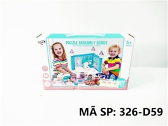 326-D59 HỘP NỘI THẤT NHÀ 2 PHÒNG (KHÁCH, BẾP) Puzzle Assembly Series 326-D57, 326-D58, 326-D60