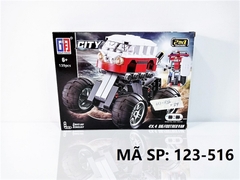 123-516 HỘP LOGO RÁP XE ĐỊA HÌNH BIẾN HÌNH ROBO 2 IN 1 139 MIẾNG (ĐỎ) City