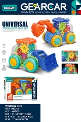 M02-A HỘP XE CÔNG TRÌNH XÚC PIN NHẠC ĐÈN, BÁNH RĂNG