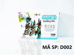 D002 HỘP XẾP HÌNH NAM CHÂM TRƯỢT BANH 100 MIẾNG Magnetic Building Titles
