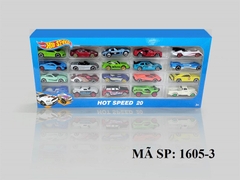 1605-3 HỘP XE HƠI SẮT TRỚN 20C (ĐỦ MẪU) HOT SPEED