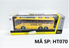 HT070 HỘP XE BUS (SCHOOL BUS) ĐIỀU KHIỂN 7 ĐỘNG TÁC, KHÔNG SẠC, TL 1:16