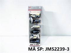 JM52239-3 VỈ HỘP XE SẮT TRỚN 6C ĐỦ MẪU JM52239-1-2-3-4