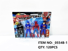 _0554B-1 VỈ HỘP SIÊU NHÂN ĐÈN 4T AVENGERS ĐỦ MẪU