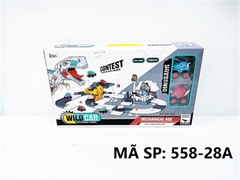 558-28A HỘP ĐƯỜNG RAY XE KHỦNG LONG + 2C XE Wild Car