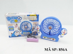 856A HỘP QUẠT DOREMON PIN + SẠC USB