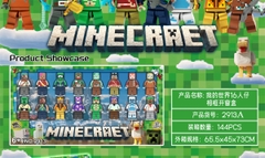 2913A  HỘP 16C MÔ HÌNH NHÂN VẬT LOGO MINECRAFT