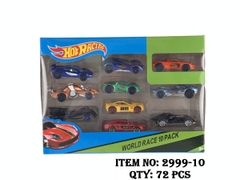 2999-10  HỘP XE HƠI SẮT TRỚN 10C ĐỦ MẪU