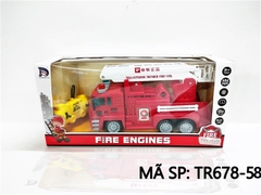 TR678-58 HỘP XE CT CỨU HỎA THANG CS ĐK 7 Đ.TÁC, CÓ SẠC Fire Engines