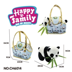 CH6014 TÚI GIỎ XÁCH THÚ GẤU TRÚC NHỒI BÔNG