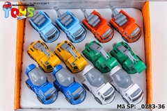 _0783-36 HỘP XE CÔNG TRÌNH TRỚN SẮT ĐỦ MẪU 12C (TRỘN, NÂNG, CÀO)