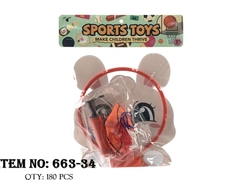 663-34 TÚI BÓNG RỔ THỎ (1T BÓNG RỔ, 1 ỐNG BƠM) (PVC)