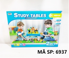 6937 HỘP BÀN LOGO RÁP SỞ THÚ 2 IN 1 46 MIẾNG Study Tables