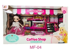 MF-04  HỘP BẾP QUẦY BÁN THỨC ĂN, BÁNH HAMBURGER + 1C BABY KHỚP, MẮT THỦY TINH